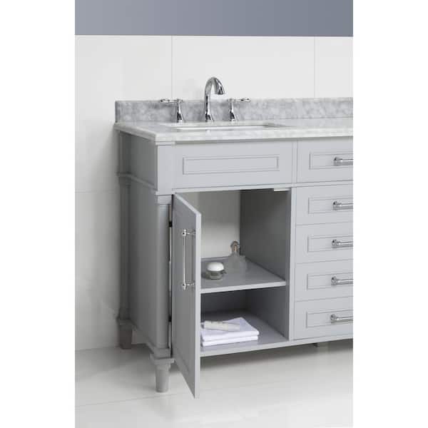 Home Decorators Collection Aberdeen 60 In W X 22 D Double Bath Vanity Dove Gray With Carrara Marble Top White Sinks - Home Decorators Aberdeen Vanity Home Decorators Collection Aberdeen 60 In W X 22 D Double Bath Vanity Dove Gray With Carrara Marble Top White Sinks - Home Decorators Aberdeen Vanity