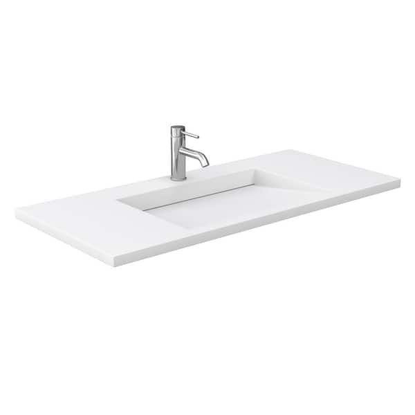 Miranda 48 In W Single Bath Vanity, Home Depot Solid Surface Bathroom Countertops