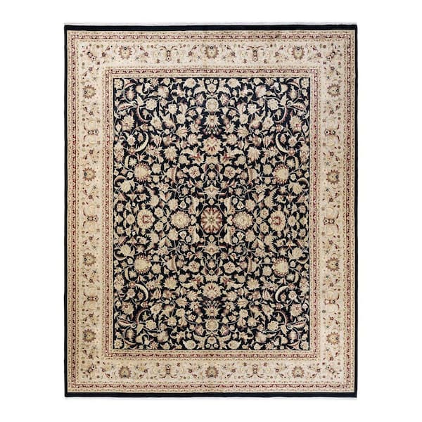 Solo Rugs Mogul One-of-a Kind Traditional Black 8 ft. 2 in. x 10 ft. 5 in. Oriental Area Rug