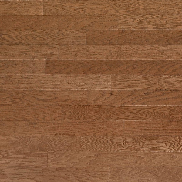 Heritage Mill Take Home Sample - Brushed Oak Parchment Engineered Click Hardwood Flooring - 5 in. x 7 in.