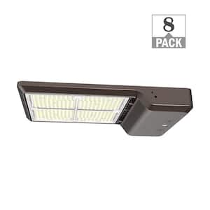 400-Watt Equivalent Integrated LED Dusk To Dawn Area Light 18000-29000 Lumens Adjustable 3000K 4000K 5000K (8PK)