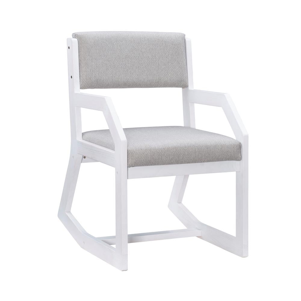 Outopee Off-White Linen Leisure Chair with High Back 504745038095 - The  Home Depot