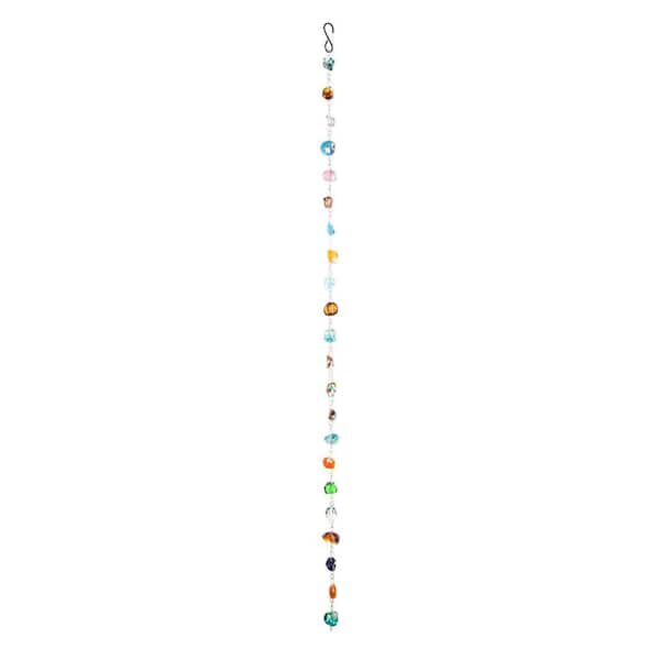 Evergreen Enterprises 71 in. Multi-Color Glass Rain Chain