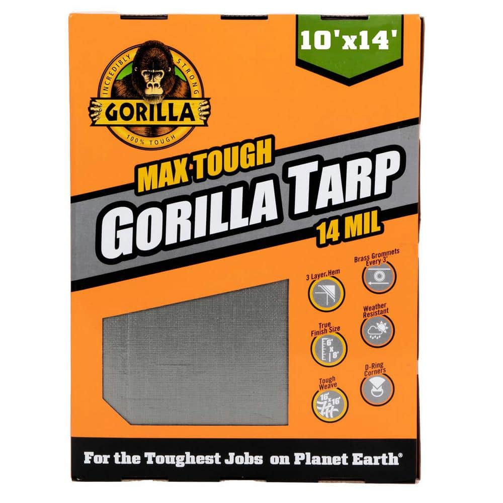 10 ft. W x 14 ft. L Silver Heavy Duty Tarp
