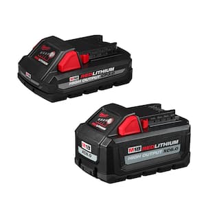 M18 18-Volt Lithium-Ion High Output Battery Pack 6.0Ah W/High Output Battery Pack 3.0Ah