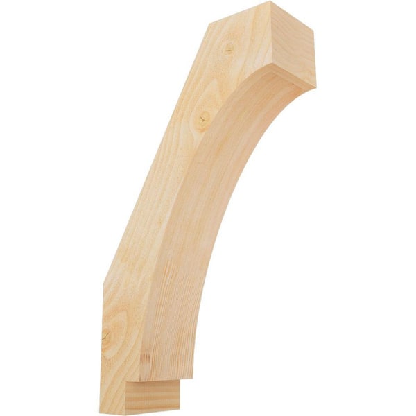 Ekena Millwork 6"W x 16"D x 28"H Imperial Rough Sawn Knee Brace, Douglas Fir