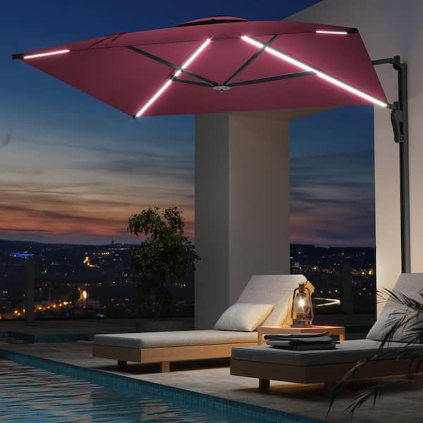 best 9 ft sunbrella patio umbrella Amazon.com : Sunnydaze 9-Foot Sunbrella Tilting Patio Umbrella with Solar  LED Light Bars