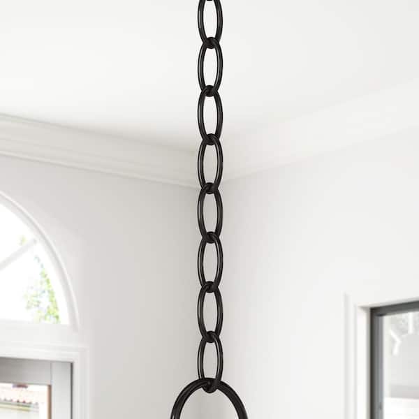 AVIANCE LIGHTING Accessories 6 ft. Shiny Black Standard Decorative Chain