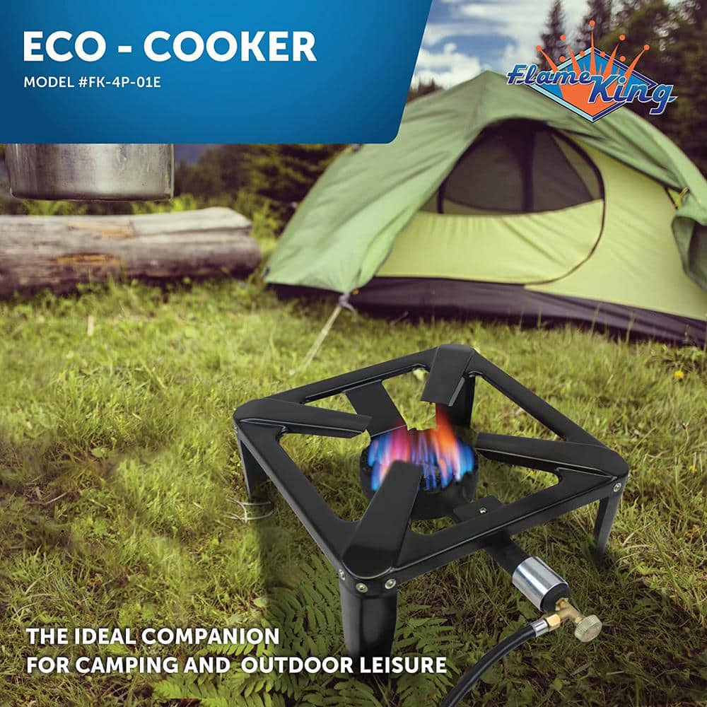 Heavy Duty Black Cast Iron Single Burner Gas Stove