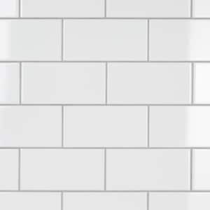 Projectos Urban Glossy White 3-7/8 in. x 7-3/4 in. Ceramic Wall Tile (10.5 sq. ft./Case)