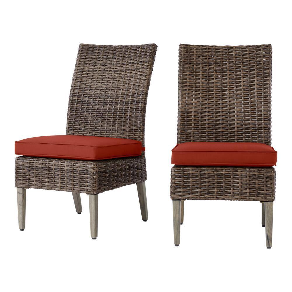 outdoor wicker parsons chair