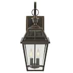 Home Decorators Collection 20.25 in. French Quarter Gas Style 2-Light  Outdoor Wall Lantern Sconce JLW1612A-3 - The Home Depot