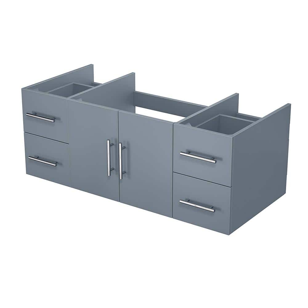 Geneva 48" Dark Gray Wall-Mount Vanity Cabinet