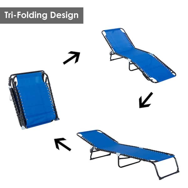 tri fold sunbathing chair