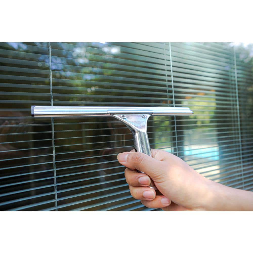 Ettore 12-Inch Stainless Steel Window Squeegee