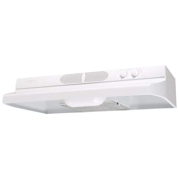 Air King Quiet Zone 30 in. Under Cabinet Convertible Range Hood with Light in White ENERGY STAR Certified
