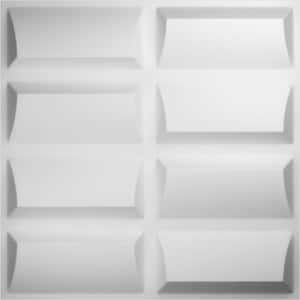 1 in. x 19-5/8 in. x 19-5/8 in. White PVC Robin EnduraWall Decorative 3D Wall Panel (2.67 sq. ft.)