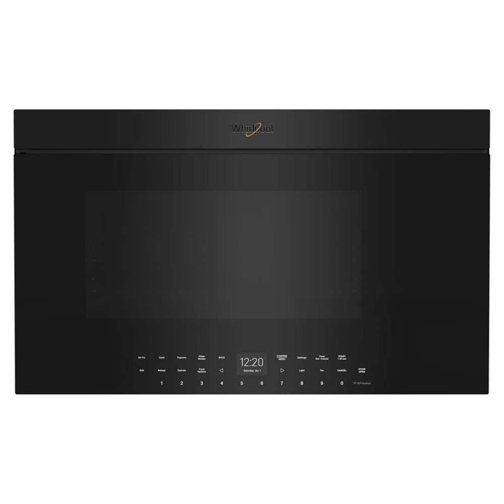 30 in. 1.1 cu. ft. Over-the-Range Microwave in Black with Flush Built-In Design