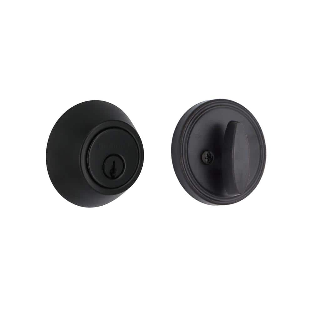 Defiant Matte Black Single Cylinder Deadbolt