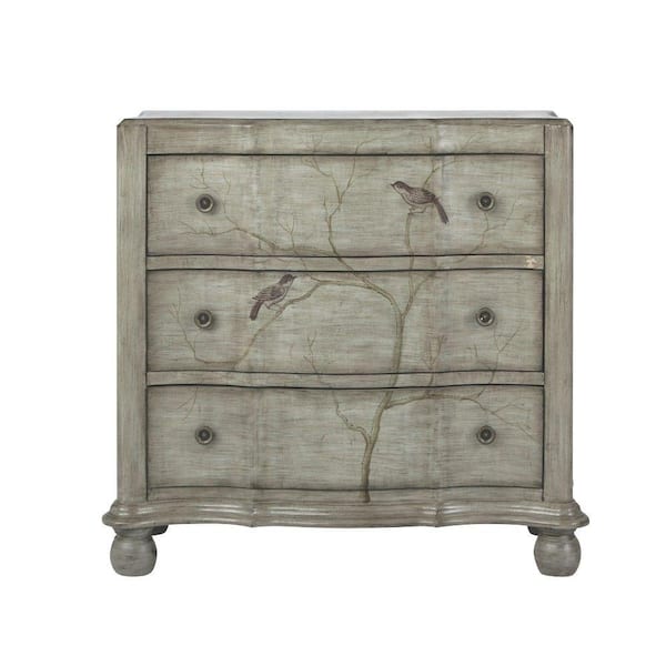 Unbranded 3-Drawer Pewter Chest