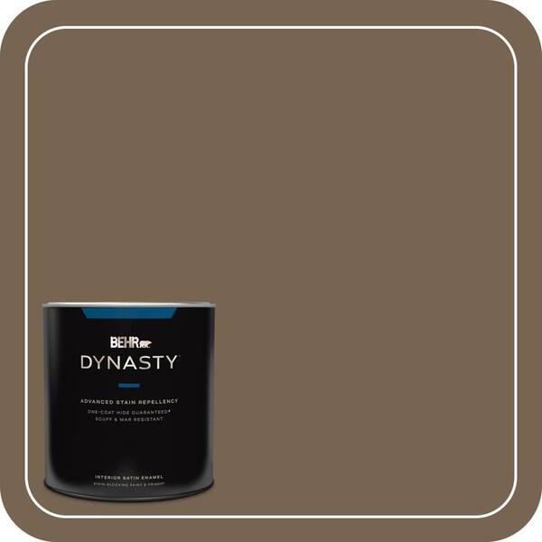 BEHR DYNASTY 1 qt. #BNC-35 Ground Pepper Satin Enamel Interior Stain-Blocking Paint & Primer