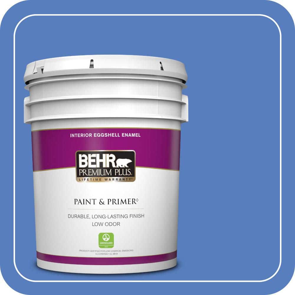 5 gal. #MQ4-25 Blue Iolite Eggshell Enamel Low Odor Interior Paint & Primer price history on PriceWatchPro