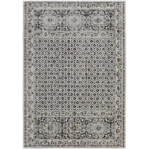 Ivory Taupe and Gray 2 ft. x 3 ft. Abstract Area Rug