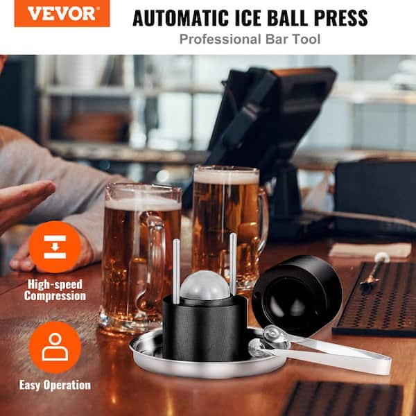 VEVOR Ice Ball Press 2.4 in. Ice Ball Maker Aircraft Al Alloy Ice Ball Press  Kit for 60 mm. Ice Sphere Black BQYJHSLCJ60MMPU4EV0 - The Home Depot