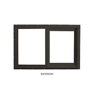 35.5 in. x 23.5 in. Select Series Vinyl Horizontal Sliding Left Hand Bronze Window with White Int, HP2+ Glass and Screen