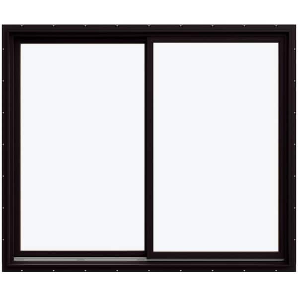JELD-WEN 71.3125 in. x 59.5625 in. W-5500 Left-Hand Sliding Wood Clad Window