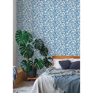 Blue Bold Arrangements Peel and Stick Wallpaper