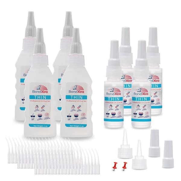 BXT16 CA Super Glue Set 16 oz. Thin Viscosity, Fast Drying Clear Adhesive for Wood, Metal, Glass, Most Plastics (1-Pack)