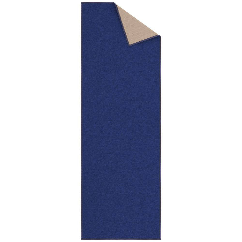 Navy Non-Slip Washable Synthetic Runner Rug 20" x 59"