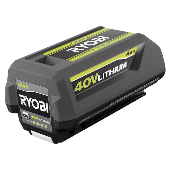 RYOBI 40V Lithium-Ion 4.0 Ah Battery and Charger OP4040A-03 - The Home Depot