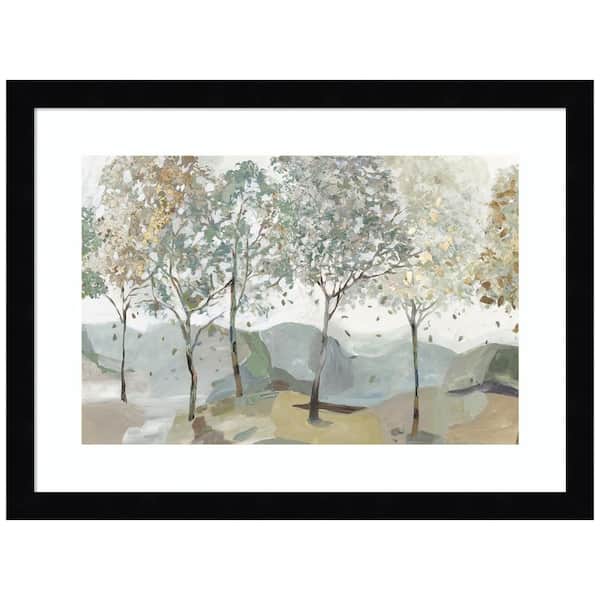 Amanti Art "Breezy Landscape Trees I" by Allison Pearce 1-Piece Wood Framed Giclee Nature Art Print 13 in. x 17 in.