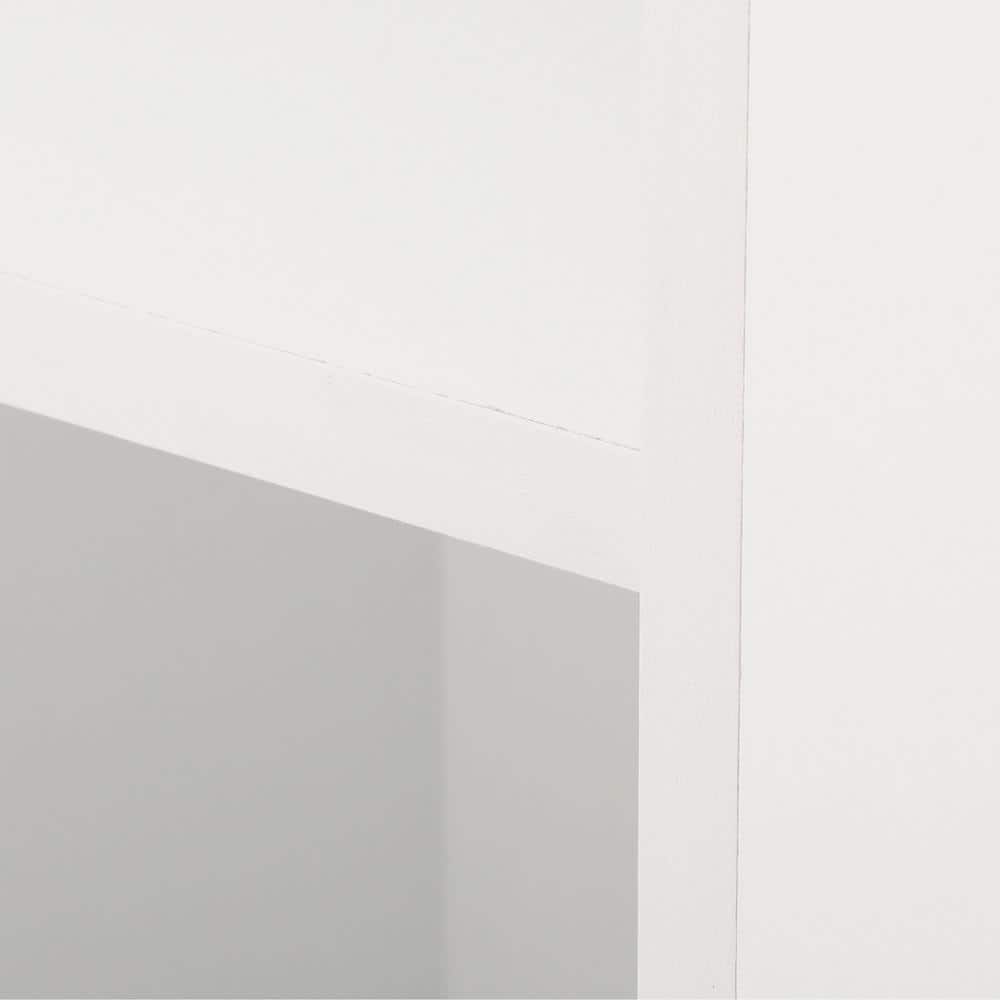 White Kid's Storage Organizer with Hooks and Cubes