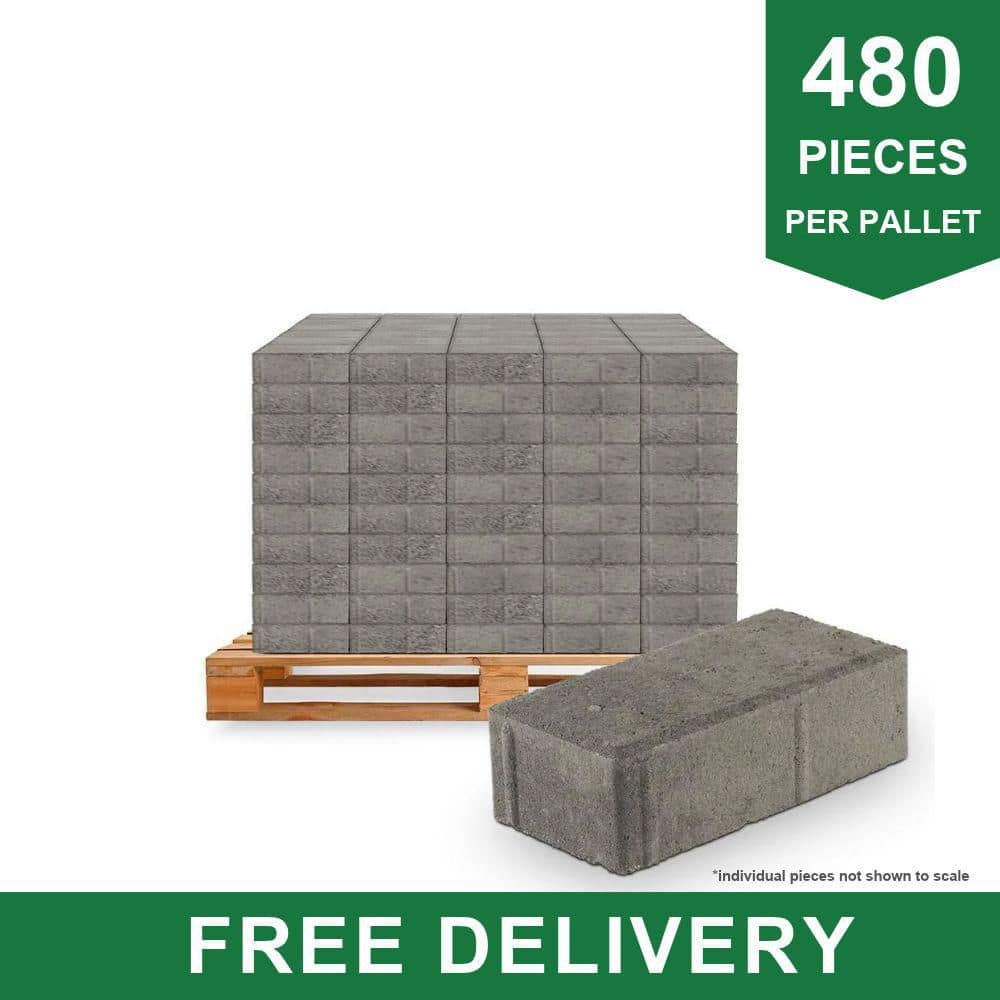 Pavestone Holland 7.87 in. L x 3.94 in. W x 2.36 in. H Granite Concrete Paver (480 pcs/103 Sq Ft/pallet)