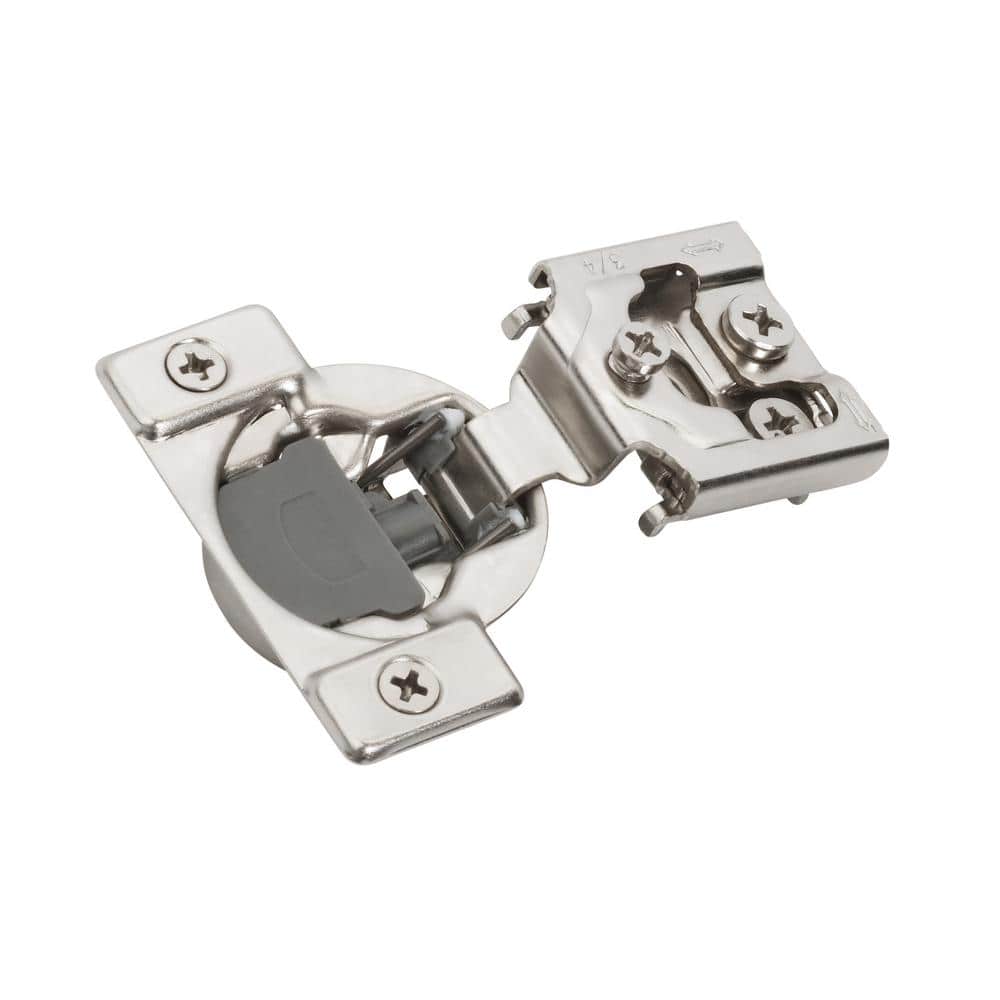 Nickel 3/4 inch Overlay Soft Close Concealed Cabinet Hinge