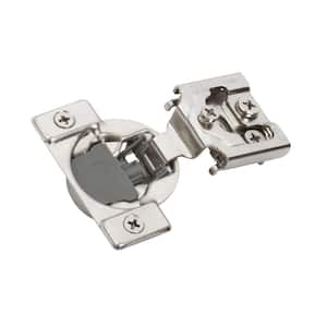 Nickel 3/4 inch (19mm) Overlay Face Frame Soft Close Concealed Cabinet Hinge - 1 Pair