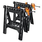 6 in. x 27 in. x 33 in. Plastic Workbench in Black