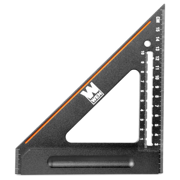 150 mm Right Angle Heavy-Duty Aluminum Precision Metric Carpenter's Square and Layout Tool (ME015L)