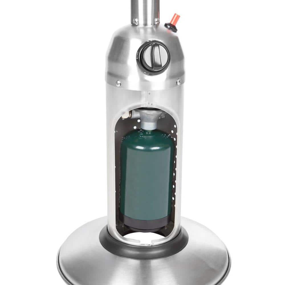 Stainless Steel Tabletop Propane Patio Heater with Auto Shutoff