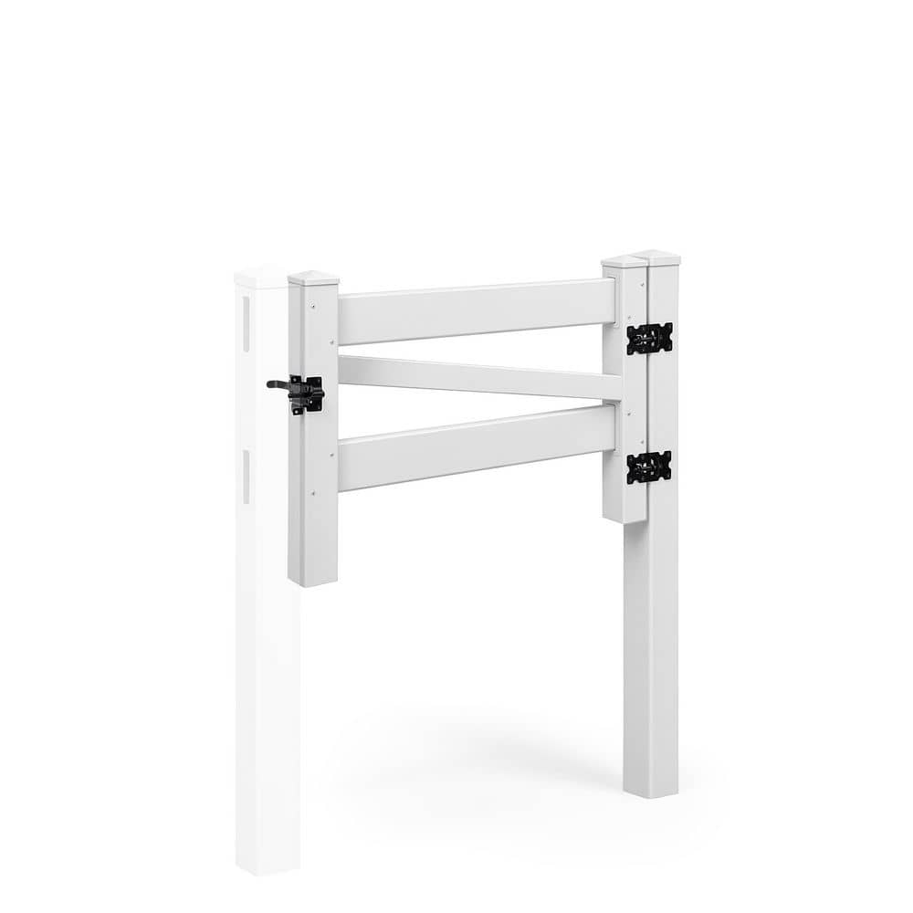 4 ft. x 3 ft. White Vinyl Ranch Fence Gate Kit with Gate Post, Hinges, Latch & Hardware price history on PriceWatchPro