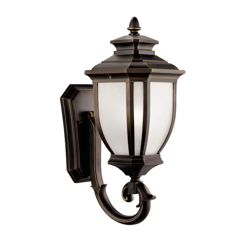 Salisbury 1-Light Rubbed Bronze Outdoor Hardwired Wall Lantern Sconce with No Bulbs Included (1-Pack) price history on PriceWatchPro