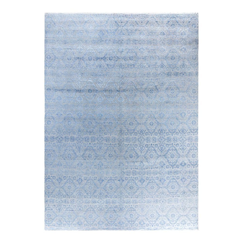 Ikat Gray 9 ft. x 12 ft. Floral Wool Indoor Area Rug price history on PriceWatchPro