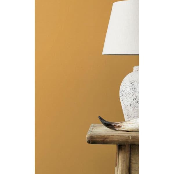 Walls Republic Yellow Plain Washed Concreted Effect Wallpaper R7872 (57 sq. ft.) Double Roll