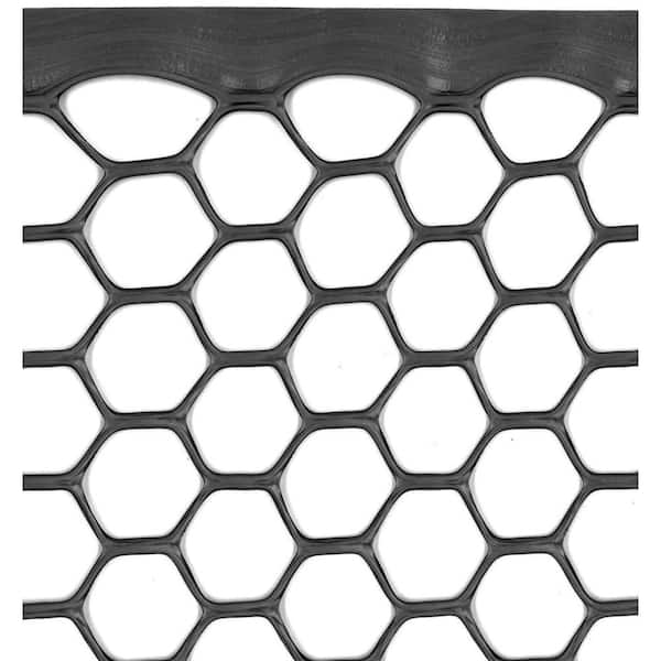 LA TALUS Fence Wire 500gsm Low Pressure High Density Hexagonal Hole DIY  Chicken Wire Fencing Mesh Home Supplies Black One Size 