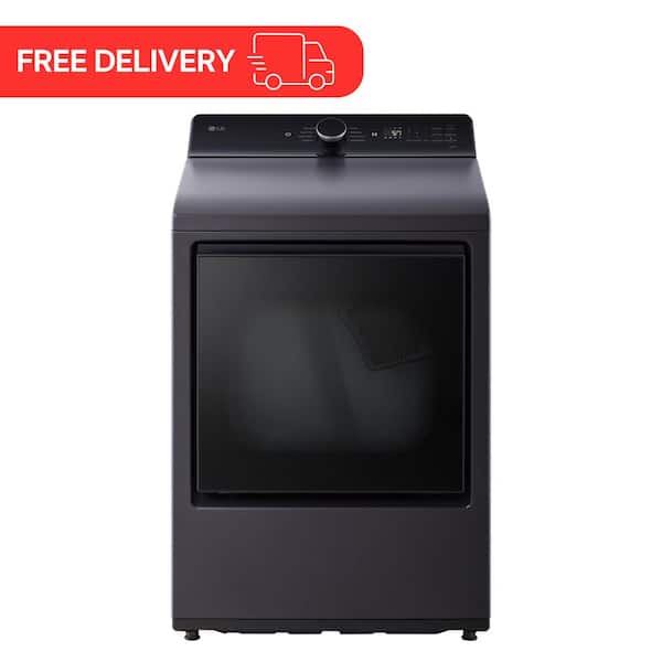 7.3 cu. ft. Vented SMART Gas Dryer in Matte Black with EasyLoad Door and Sensor Dry Technology