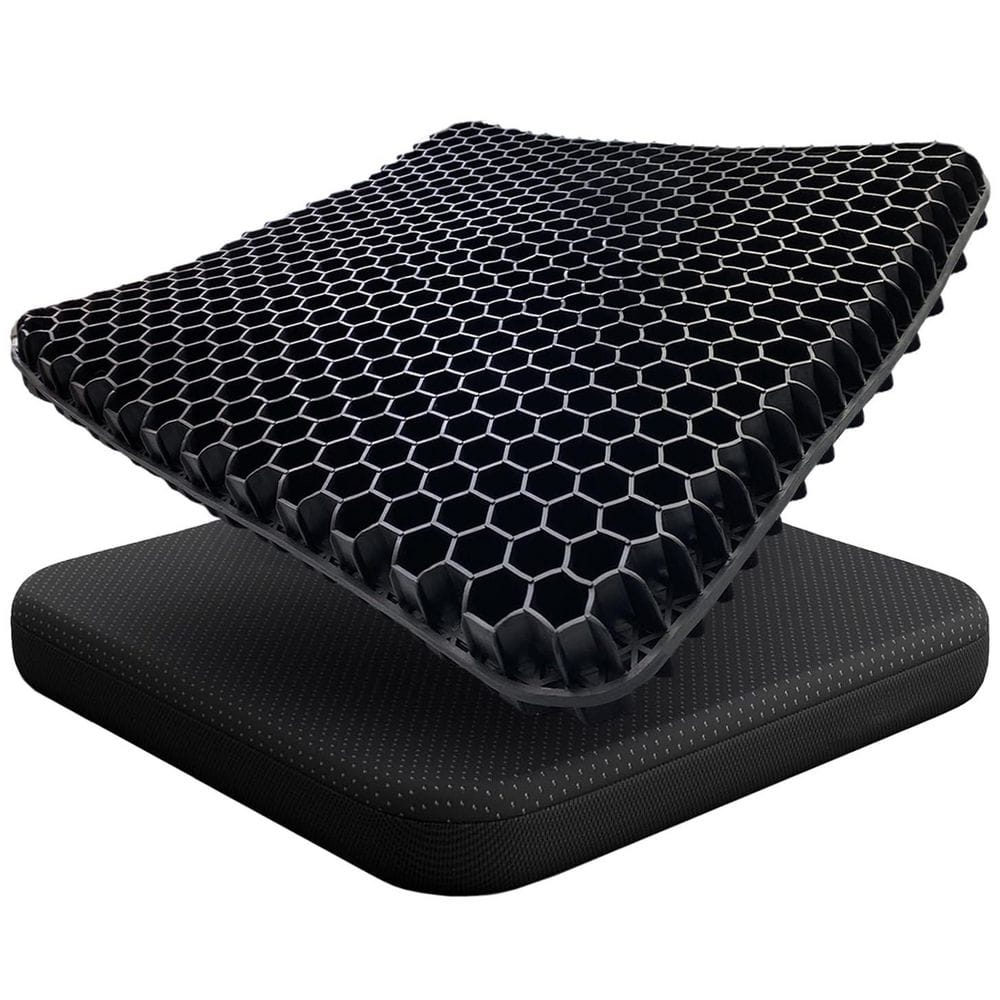 Gel Wheelchair Seat Cushion for Long Sitting, Cooling Office Chair Cushion for Sciatica, Back, Tailbone Pain Relief price history on PriceWatchPro