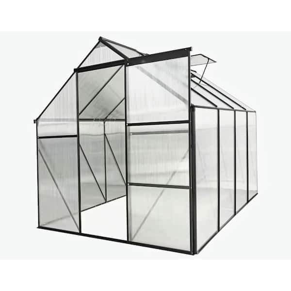 6 ft. x 10 ft. Heavy-Duty Polycarbonate Walk-in Greenhouse with Adjustable Skylight